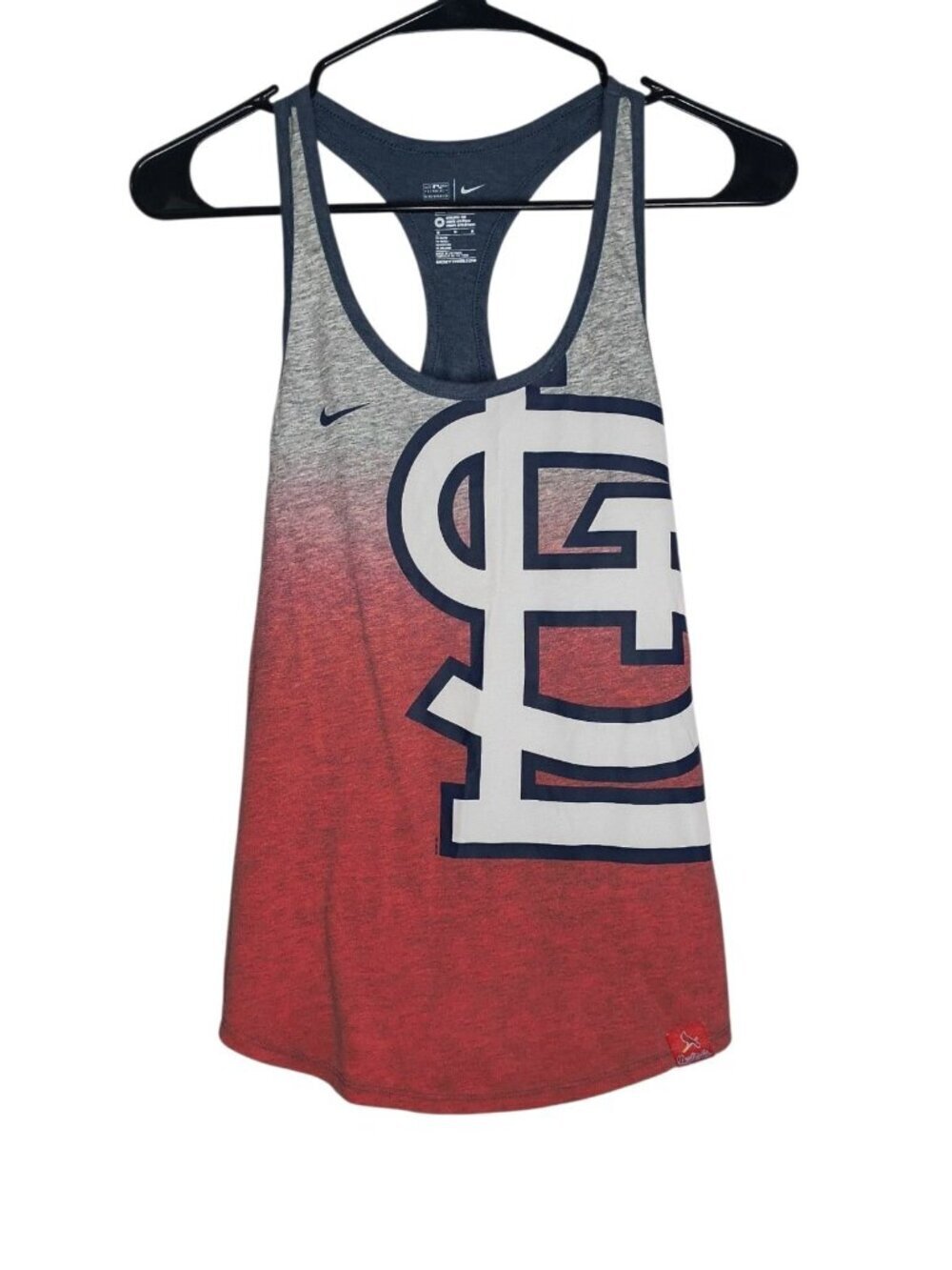 St Louis Cardinals Women's Tank Top Nike Size Medium Red Dri-Fit Athletic Cut